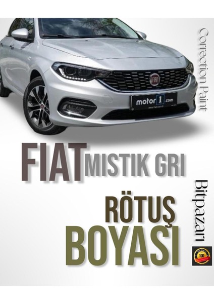 Fiat Egea Metalik Mistik Gri - 612 - Profesyonel Rötüş Boyası - Taş Izi ve Çizik Giderici