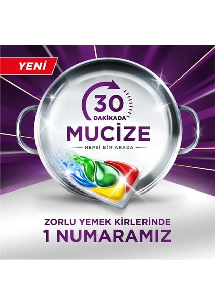 Mucize Bulaşık Makinesi Deterjanı Kapsülü/tableti 3*30'lu 90 Yıkama fiyatları