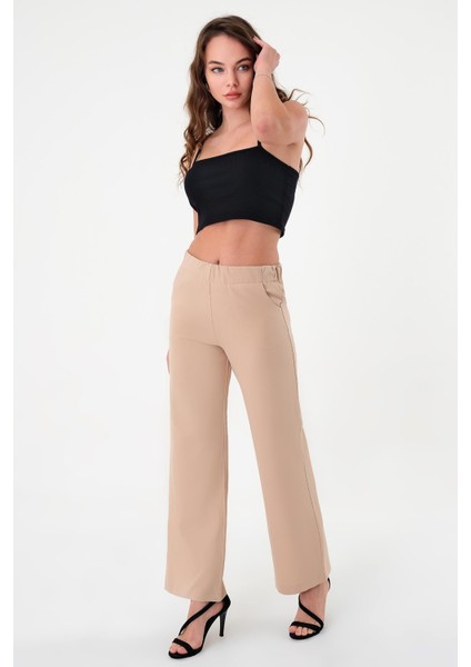 Kadın Taş Lastikli Palazzo Pantolon fiyatları