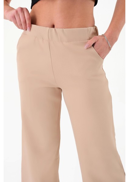 Kadın Taş Lastikli Palazzo Pantolon modelleri