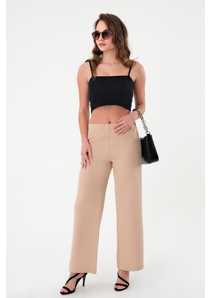 Kadın Taş Lastikli Palazzo Pantolon fırsatları
