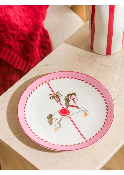 Baskılı Porselen Pasta Tabağı 19 cm (W5) fiyatları