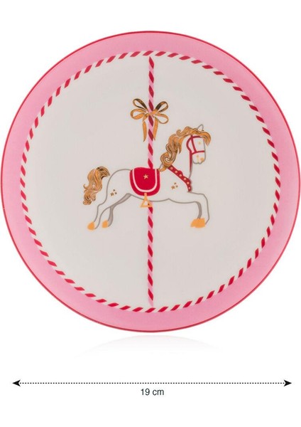 Baskılı Porselen Pasta Tabağı 19 cm (W5) fırsatları