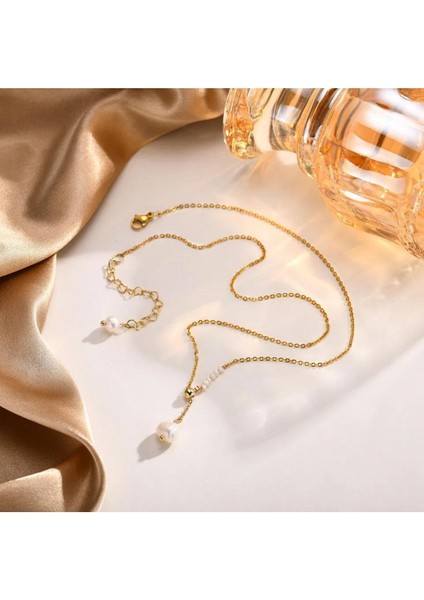 Şıklığınızı Tamamlayacak Zarif Inci Zincir Kolye