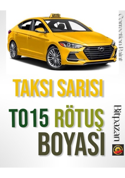 Taksi Sarısı - Profesyonel Rötüş Boyası - Taş Izi ve Çizik Giderici - T015