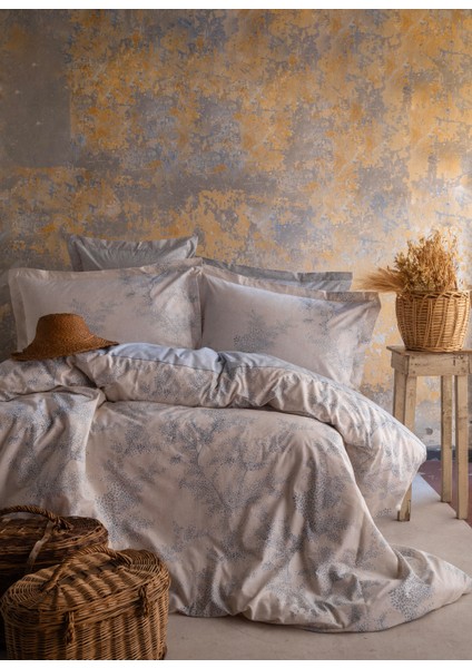 Çift Kişilik Mila Mavi Pike Takımı