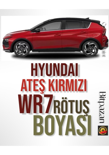 Hyundai Bayon Wr7 Ateş Kırmızı Rötuş Boyası – 20 ml | Orijinal Renk Uyumu