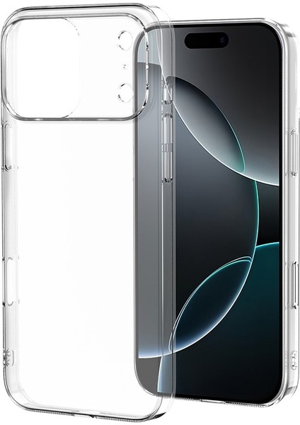 iPhone 17 Pro Kılıf Zore Droga Kapak - Şeffaf