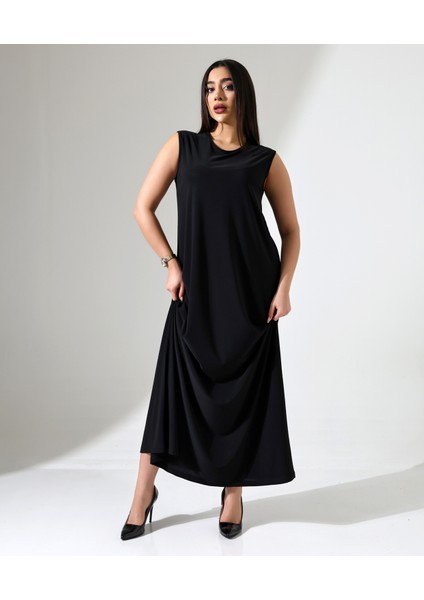 Battal Beden Sıfır Kol Uzun Elbise indirimleri