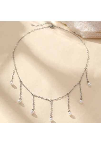 Şıklığınızı Tamamlayacak Zarif Inci Zincir Kolye