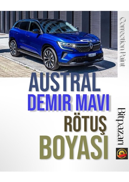 Renault Austral Taliant Megane Clio Capture Demir Mavi - Rqh - Rötuş Boyası 20ML.