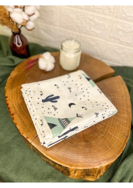 Pamuk Çadırlı Müslin'den Çok Amaçlı Örtü (80X100 Ölçülerinde) fiyatları