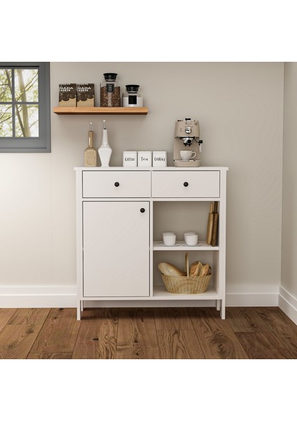 Ela Mutfak Kahve Köşesi Dresuar Antre Hol Beyaz fiyatları