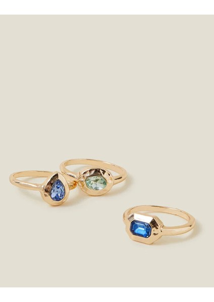 Eclectic Yüzük Seti Mavi M