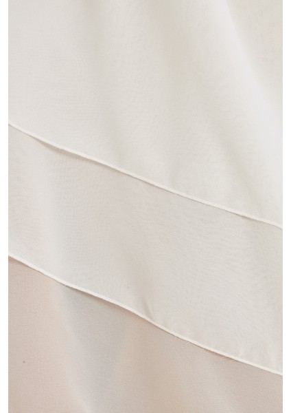 Kadın Şifon Kat Kat Tesettür Şal – Bağlamalı Niqablı Model