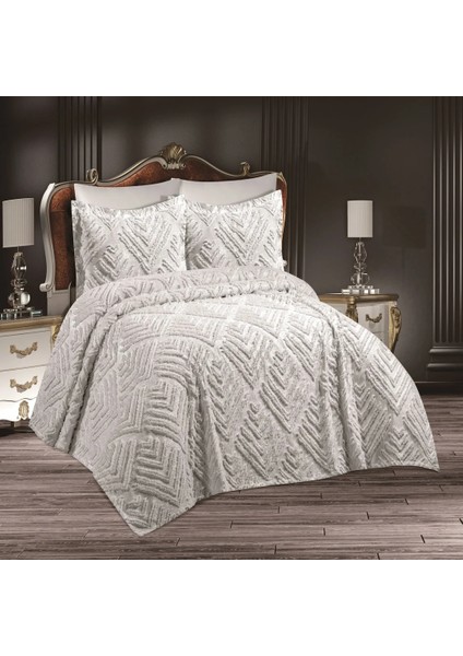 Yumoş Vanilya Çift Kişilik Yatak Örtüsü King Size Battal Boy