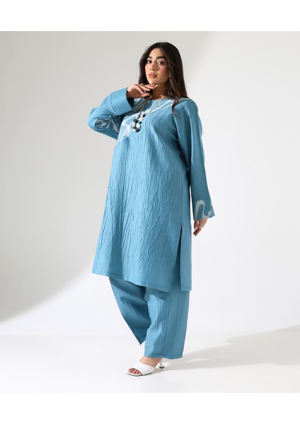 Büyük Beden Viskon Uzun Tunik Takım modelleri