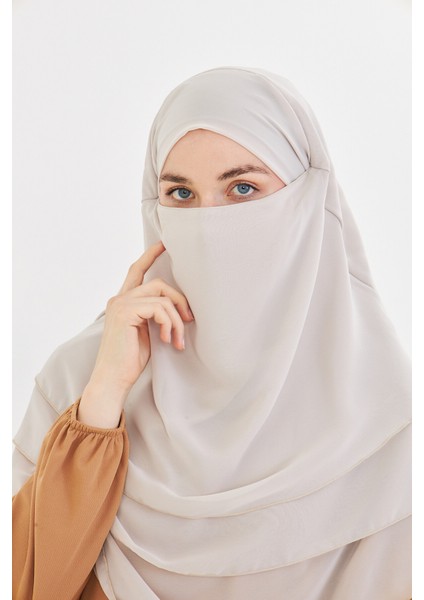 Kadın Şifon Kat Kat Tesettür Şal – Bağlamalı Niqablı Model indirimleri