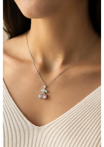 Kadın Paslanmaz Çelik Gümüş Zincir Kiraz Kolye fırsatları