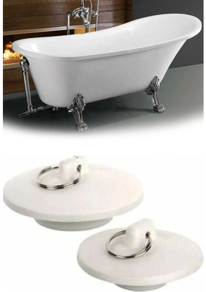 Banyo Küvet Lavabo Tıpası Lavabo Gider Tıkacı 2li