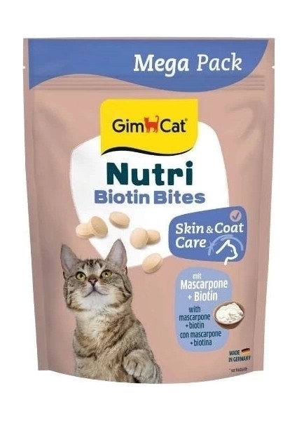 Nutri Biyotinli ve Mascarpone Peynirli Tablet Kedi Ödül Maması 425 gr