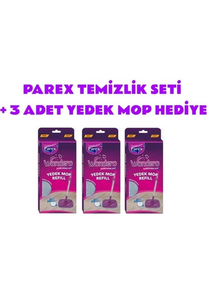 Wondero Otomatik Temizlik Seti - 3 Adet Yedek Mop modelleri