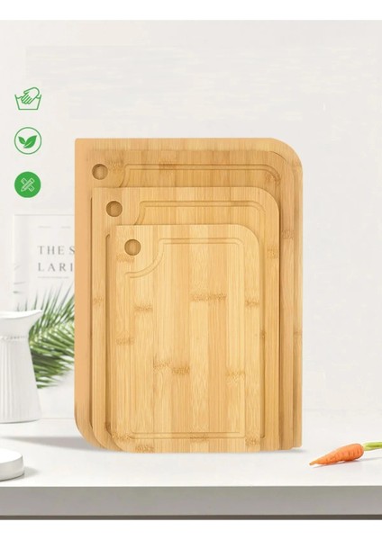 Rossel Premium 3'lü Bambu Kesim Panosu