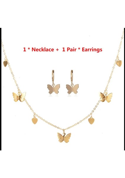 Özgün Kelebekli Kalp Zincir Takım Seti: Tarzınıza Zarif Bir Dokunuş fiyatları