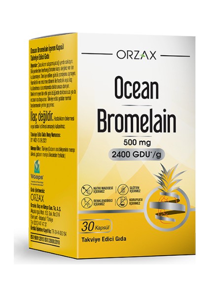 Ocean Bromelain 30 Kapsül