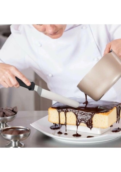 Eğik Pasta Sıvama Spatulası Metal 33 cm modelleri