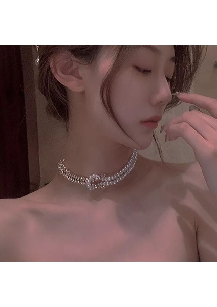 Şıklığınızı Tamamlayacak Incili Taşlı Kolye fiyatları