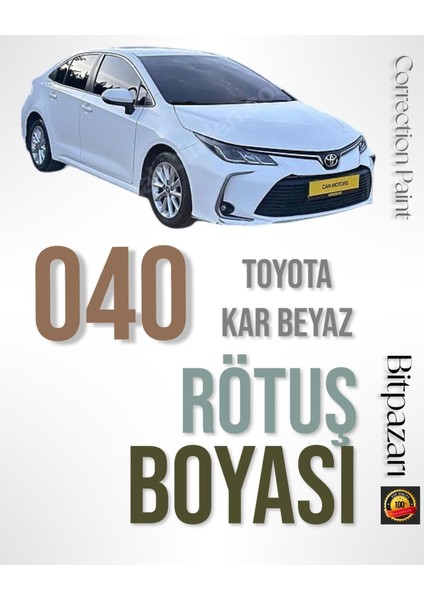 Toyota Auris, Corolla, Prius, Land Cruiser, Rav 4, Verso Kod 040 - Rötuş Boyası 20ML.