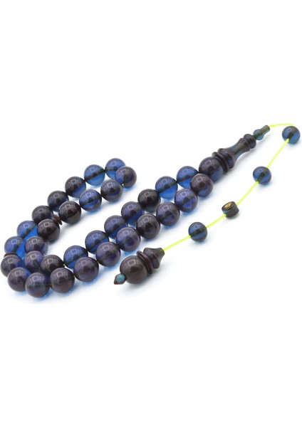 Ömer Mekik Imzalı Küre Kesim Lacivert Ateş Kehribar Tesbih fiyatları