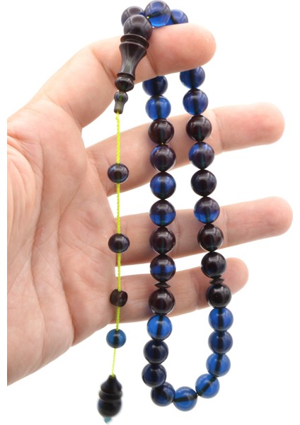 Ömer Mekik Imzalı Küre Kesim Lacivert Ateş Kehribar Tesbih fırsatları