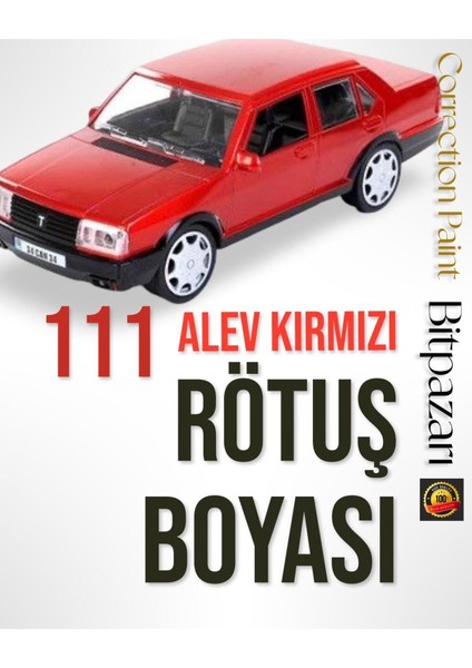 Otomobil Çizik Taş Izi Giderici 111 Tutku Kırmızı , Fiat Egea, Panda, 500 , Rötüş Boyası 20ML