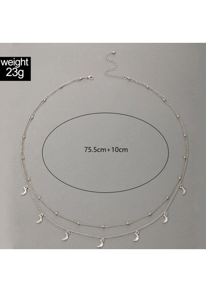 Şıklığı ve Zarafeti Yansıtan Aylı Zincir Kolye fiyatları