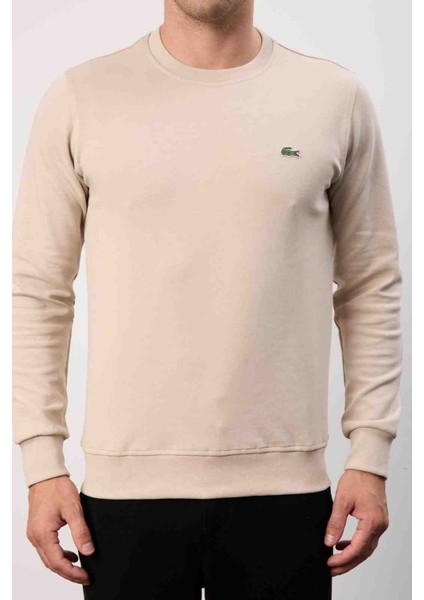 Bisiklet Yaka Bej Regular Fit Uzun Kol fırsatları