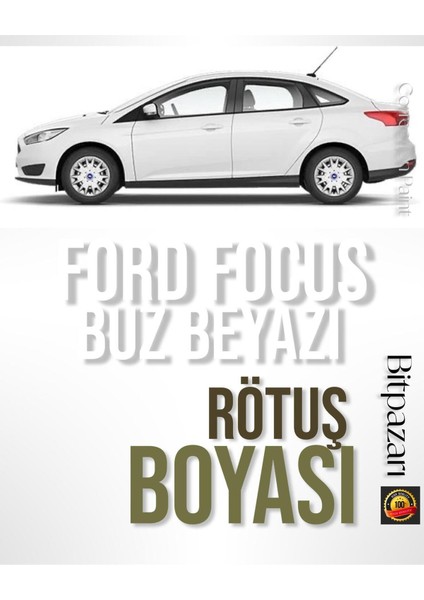 Ford Focus 7VTA Buz Beyazı ( Frozen White ) Çizik Giderici Fırçalı Rötuş Boyası 20 ml