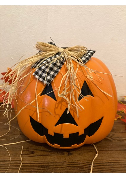 Balkabağı Temalı Cadılar Bayramı Bahçe Dekorasyonu - Turuncu Şenlik