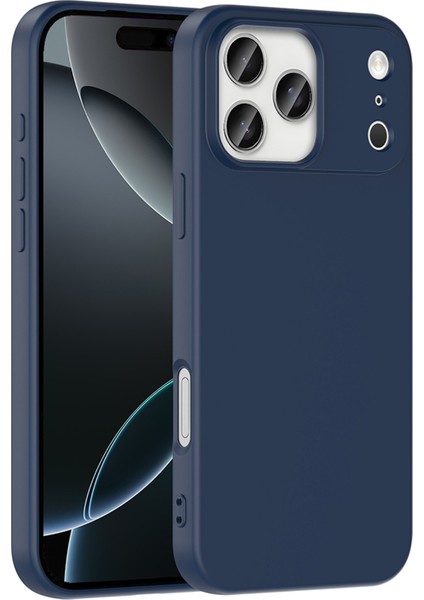 Apple iPhone 17 Pro Uyumlu Lansman Kadife Iç Yüzeyli (Şık Tasarım) Silikon Kapak