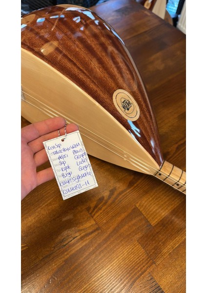 Kısa Sap Yarı Profesyonel Maun Bağlama Jak Girişli