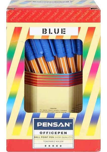 Mavi Tükenmez Kalem 1010 1.0mm 2 Adet Pensan Büro Ofispen Büro Plastik Kapaklı Tükenmez Kalem fiyatları