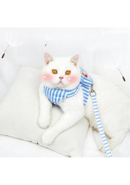 S Beden Çantalı Kedi Göğüs Tasma Seti Küçük Irk Köpek Gezdirme Kayışı Yürüyüş Tasması Kayış 120 cm fiyatları