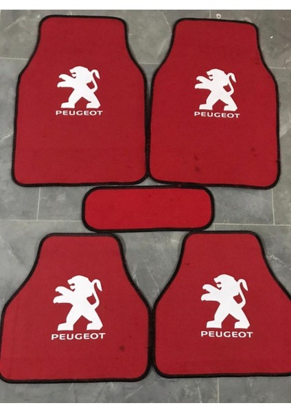 307 Logolu Kırmızı Halıfleks Paspas Seti