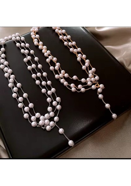 Şıklığınızı Tamamlayacak 2'li Inci Zincir Kolye Seti