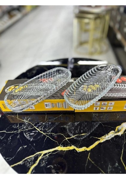 Turuncu 2'li Cam Kahvaltı ve Çerez Tabağı Seti, 19CM, Şık ve Kullanışlı Tasarım fiyatları