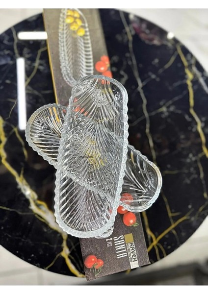 Turuncu 2'li Cam Kahvaltı ve Çerez Tabağı Seti, 19CM, Şık ve Kullanışlı Tasarım modelleri