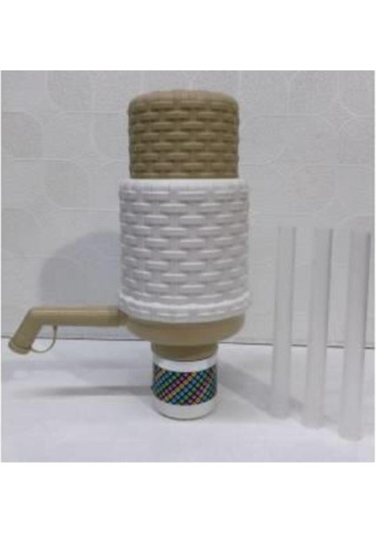 Hasır Desenli Rattan Damacana Su Pompası, Damlatmaz, Tüm Damacalara Uygun fiyatları