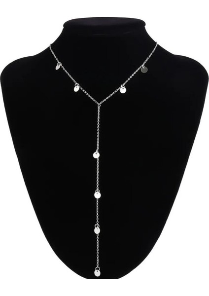 Şık Metal Daire Zincir Kadın Kolye ile Işıltınızı Yansıtın