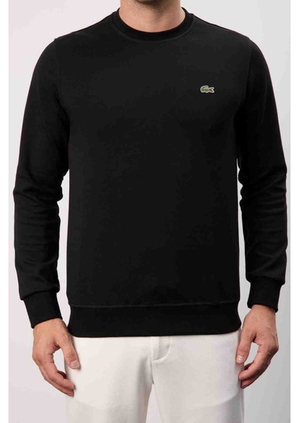 Bisiklet Yaka Regular Fit Siyah Uzun Kol fiyatları